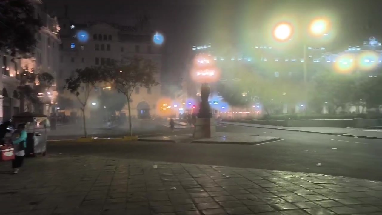 San Martin Square has been retaken by the National Police 