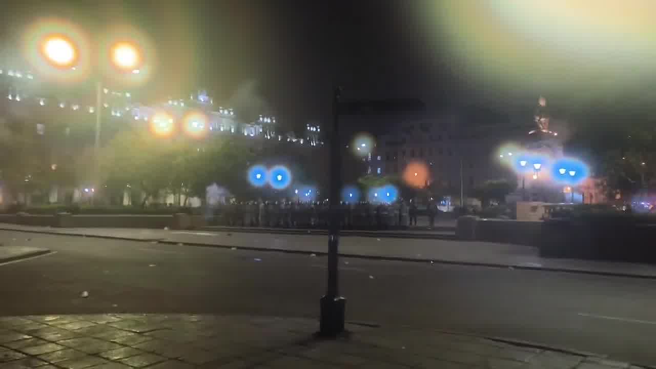San Martin Square has been retaken by the National Police 