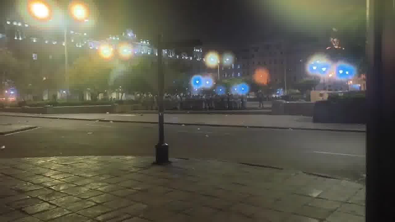 San Martin Square has been retaken by the National Police 